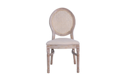 Medallion chair with cane 