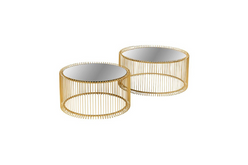 Gold nesting coffee tables