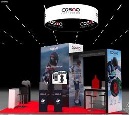 Stand d'exposition sur-mesure au CES pour Cosmo Connected