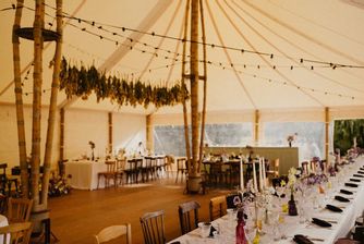 Spring wedding under a Bamboo Marquee in Yvelines