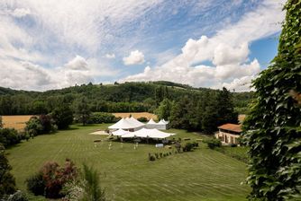 A Rustic Wedding Under a Sailcloth Marquee