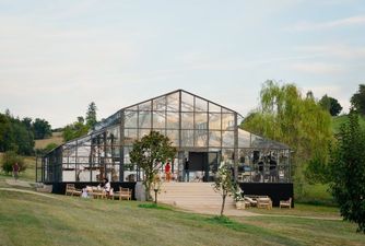 Orangery installation for a wedding in the Loire Valley